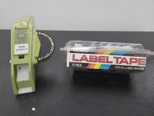 Vtg. Dymo Organizer 1610 Label Maker with 9  ...