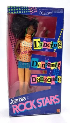 Vintage 1986 Barbie and the Rockers Dee Dee Puppe / Mattel 3160, NrfB - Bild 1 von 4
