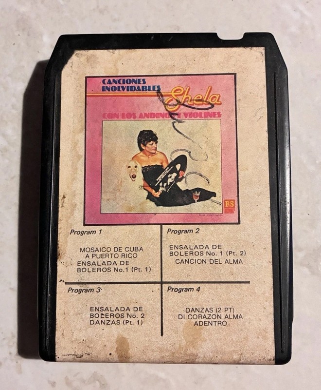 Shela Con Los Andinos Y Violines - RS Records 8 Track Cartridge Tape 