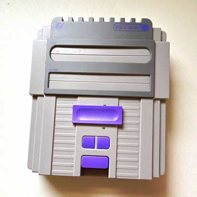 Hyperkin RetroN 2 NES/SNES Dual Cartridge Slots Composite RCA M05932-WH
