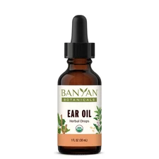 Ear Oil – Organic Herbal Oil Ear Drops with Ashwagandha and Garlic – Soothing...