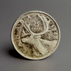 CANADA 1942 25 CENTS QUARTER KING GEORGE VI CANADIAN SILVER COIN