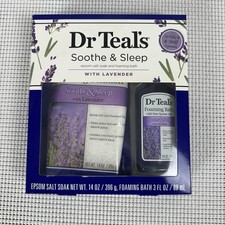 DR. TEAL'S PURE EPSON SALT LAVENDER SOOTHE  SLEEP ESSENTIAL OIL  FOAMING BATH