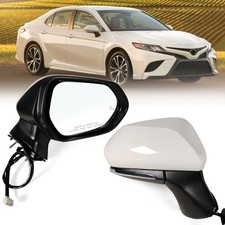 Right Passenger side Mirror Fits 2018-2024 Toyota Camry with R-7PINS White