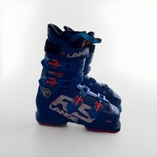 Lange RS 130 Wide World Cup Dual Core Blue Race Ski Boots Size 8.5 Men 10 Women