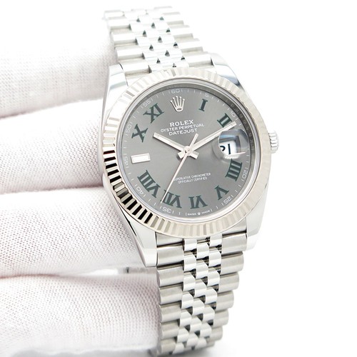 Rolex 126334 Datejust 41 with Slate Roman Dial on Jubilee