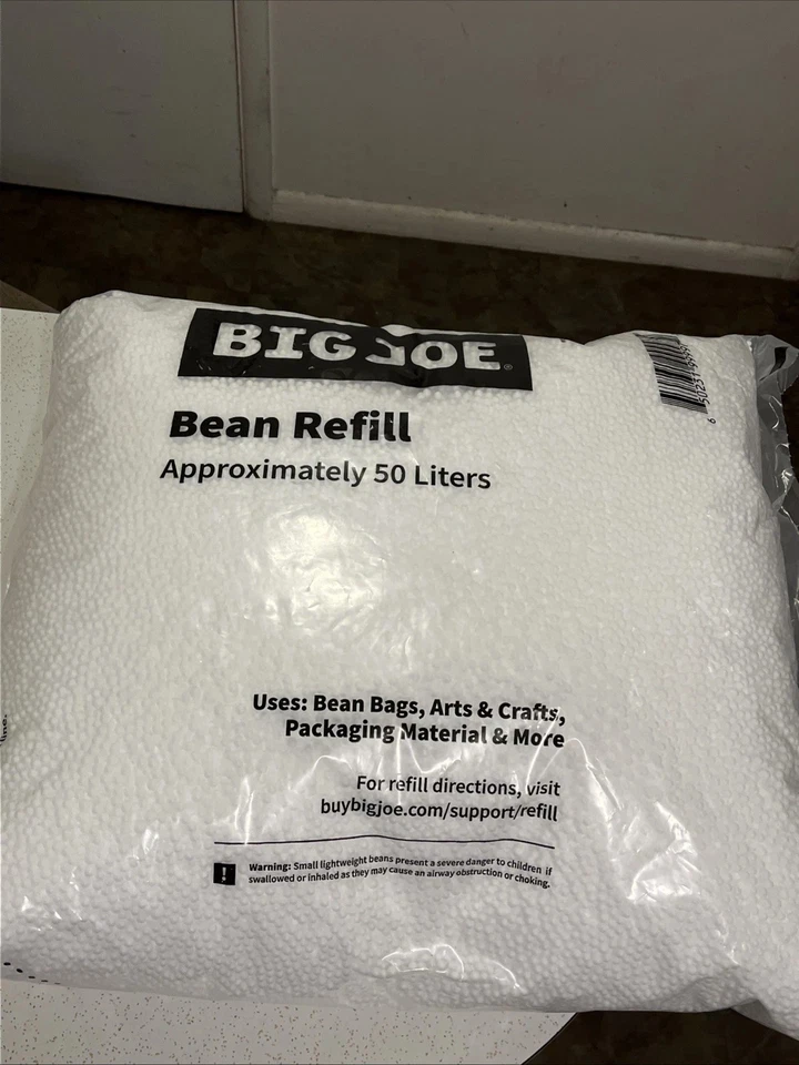 Frijoles de poliestireno de recarga Big Joe Bean para bolsas de frijoles o artesanías 50 litros Foto 2 de 4