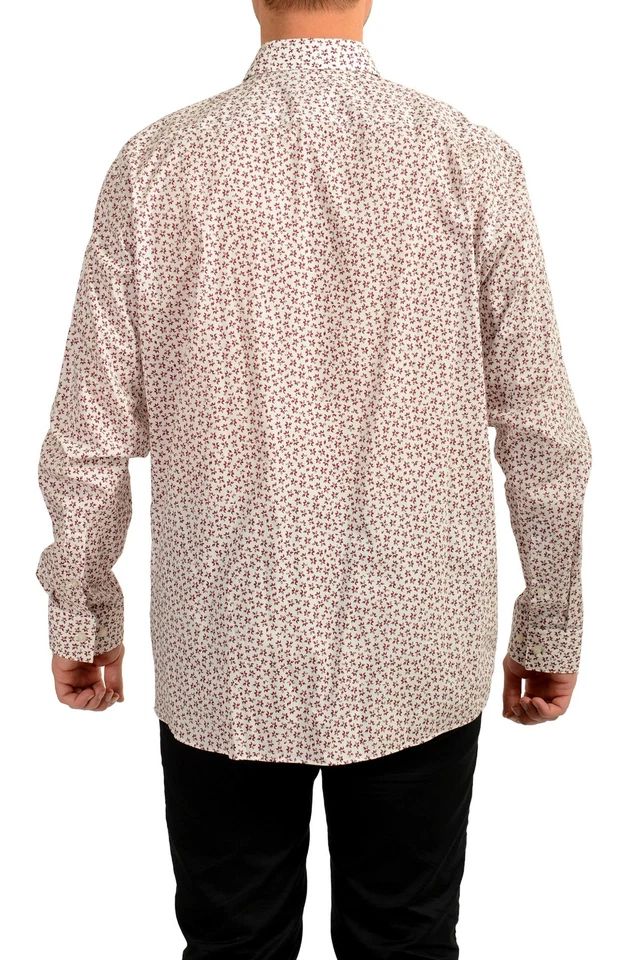 Hugo Boss Men's "Valerio" Modern Fit Floral Print Dress Shirt US 18 IT 46 - Image 3 of 4