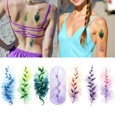9pcs Temporary Tattoo Temporary Tattoo Stickers Botanical Designs For Cheeks