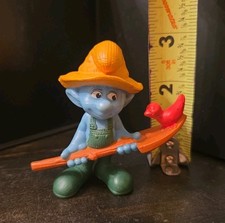 2011 Peyo SMURFS McDonald's Farmer Smurf Happy Meal Toy