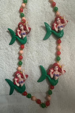Necklace beaded - Little Mermaid made for McDonalds 1998 40 inches - RARE