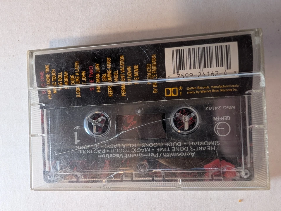 Aerosmith Permanent Vacation Cassette 1987 Geffen - Image 3 of 3