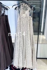 ZARA NUOVO ABITO MIDI DONNA HALTER A POIS NERO BIANCO XS-XXL 4772/354/064