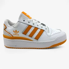 Adidas Forum Bold Stripes Cloud White Orange Womens Athletic Sneaker