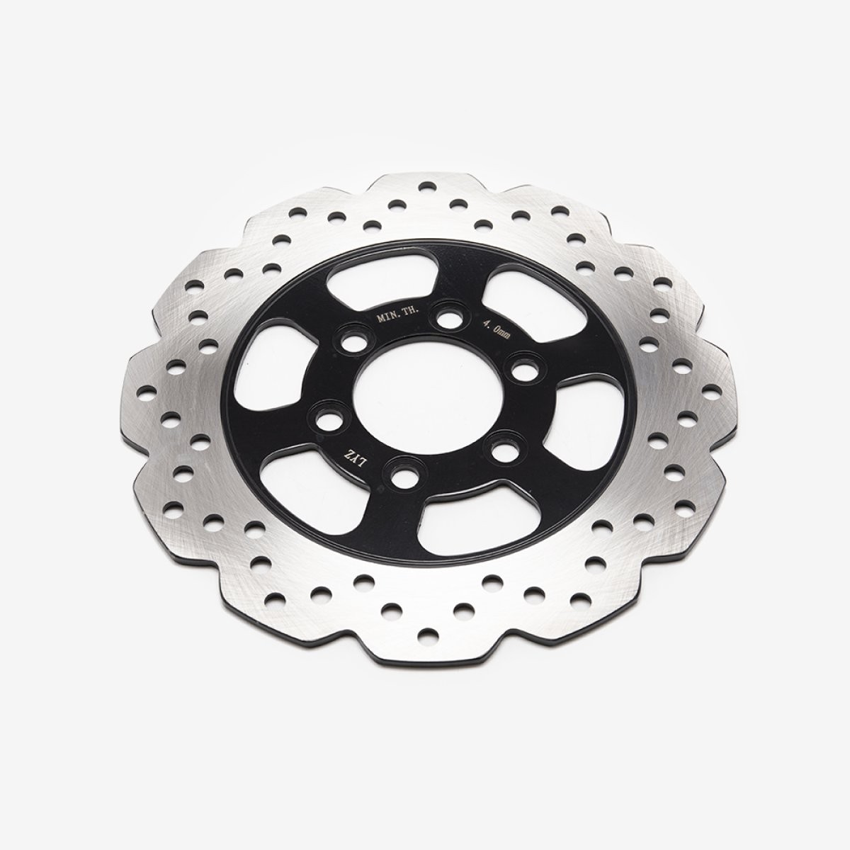 Front Brake Disc for LJ125T-18, LJ125T-18-E5 Waved Edge Brake Disc Rotor Drilled