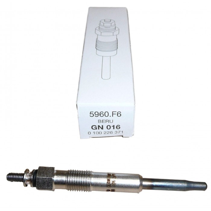 Bougie de préchauffage pour Peugeot 206 1.9D et Partner en acier inoxydable thermorésistant