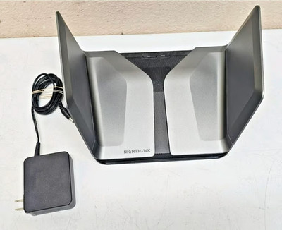 NETGENetGear NightHawk AX8 RAX80 Black Ethernet DAR Nighthawk AC1900 WiFi Router