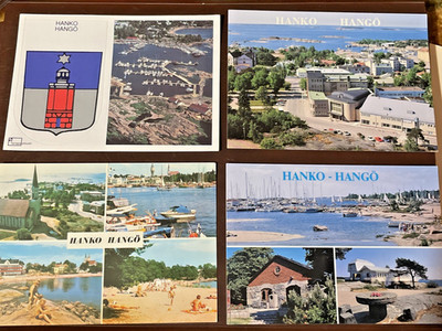 Hanko Hango Finland Vintage Postcards (4)
