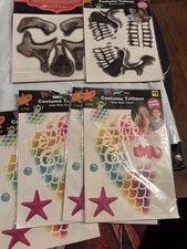 6 Packs Of Costume Tattoos