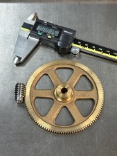 NEW 32 PITCH 120 TEETH W. M. BERG & GRANT GEAR BRONZE WORM GEAR SET 120:1 RATIO