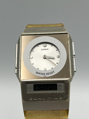 CASIO FS-01 Film Watch PELA Vintage Quartz DUAL TIME men Watch