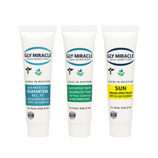GLY MIRACLE Travel Lotion Tubes 3 Pack, 0.5 oz Each Choose Scent