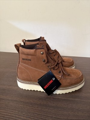 Wolverine Men Apprentice Wedge 6'' Moc-Toe Work Boot Shoes
