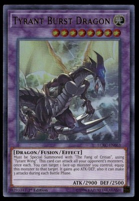 Tyrant Burst Dragon Legendary Collection Kaiba LCKC-EN063 Ultra Rare Yugioh  LP