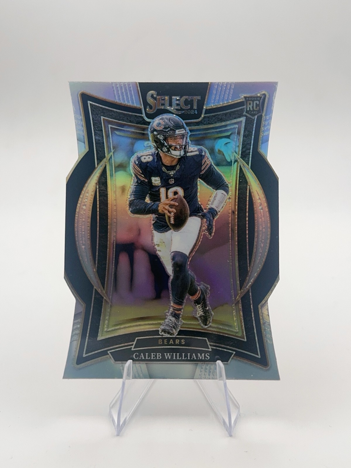 2024 Panini Select - Concourse Caleb Williams #25 Silver Prizm Die-Cut (RC)