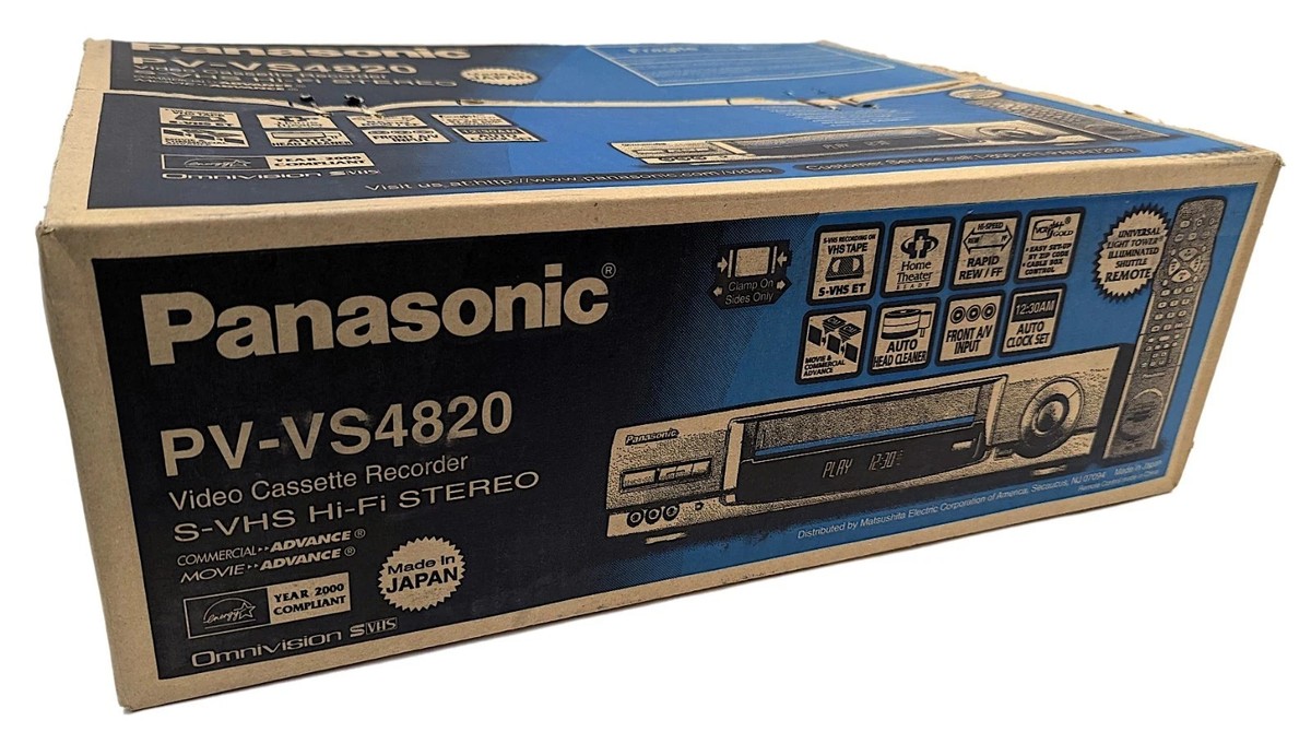 NEW* Panasonic PV-VS4820 S-VHS 4 Head Hi-Fi VCRMADE IN JAPAN