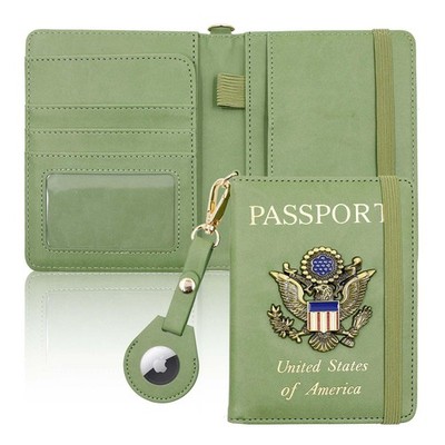 Cnycmy Passport Holder with Airtag slot,Passport-Wallet-Holder for Women,for ...