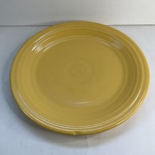Vintage Original Fiesta Fiestaware 9 1/4” Luncheon Plate Yellow Made in USA