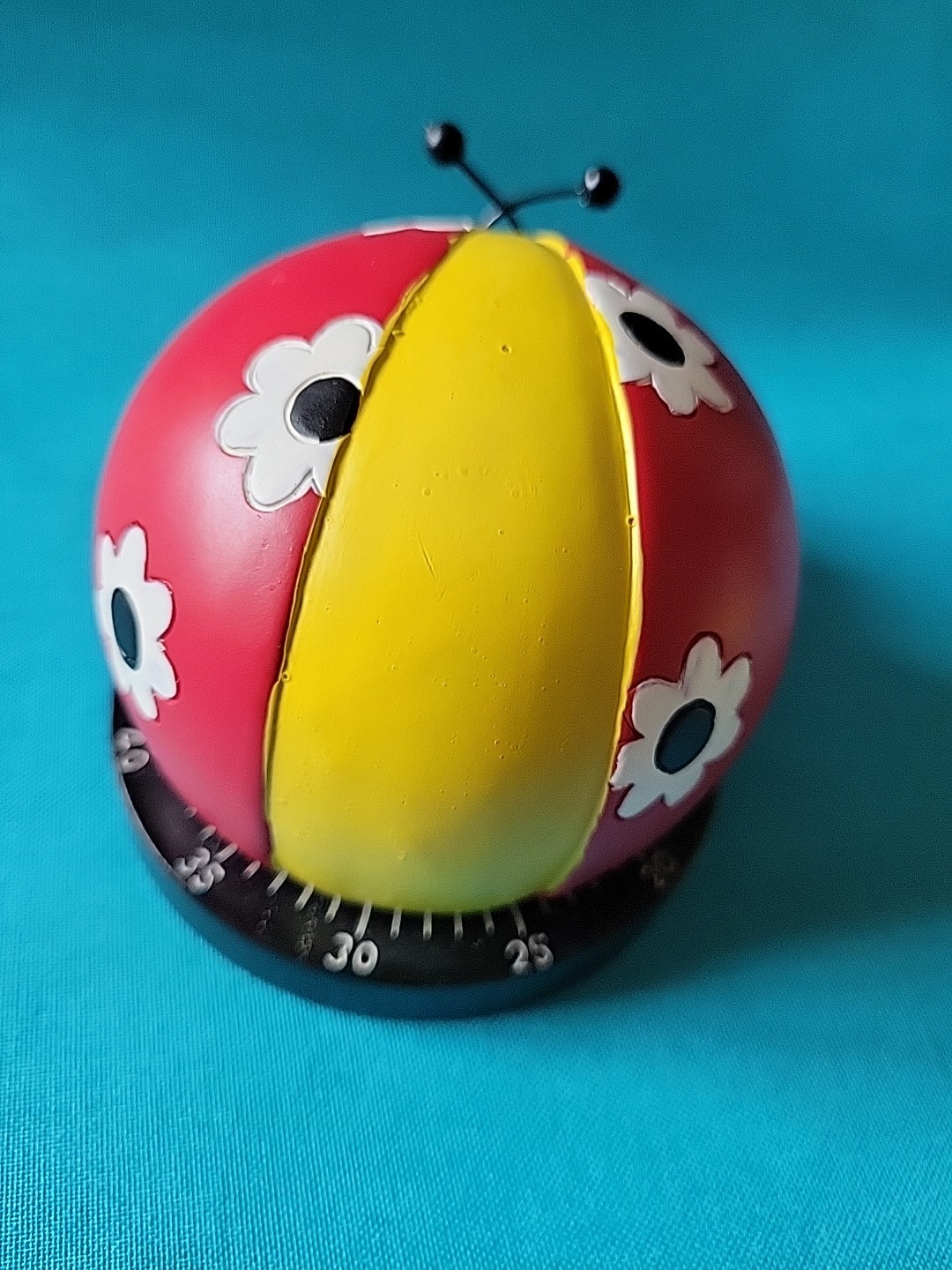 Boston Warehouse Kitchen Timer~Ladybug Garden Timer #33922~Mechanical 60 Minute 