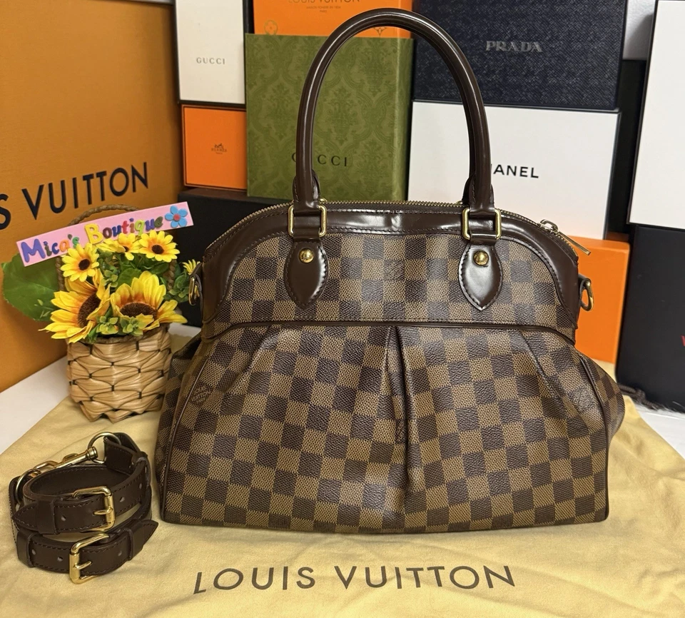 🔥Auténtico Bolso de Mano LOUIS VUITTON Trevi PM Damier Foto 2 de 4