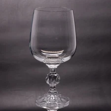 Import Associates Claudia 12oz Water Goblet Glass 6 1/2" Poland Vintage