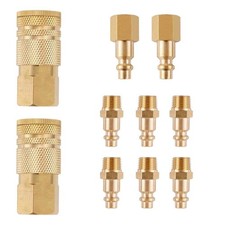 Air Coupler and Plug Kit,Quick Connector Air Fittings,1/4 Inch NPT Industrial...