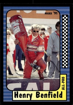 Henry Benfield 1991 Maxx #218 Junior Johnson & Associates