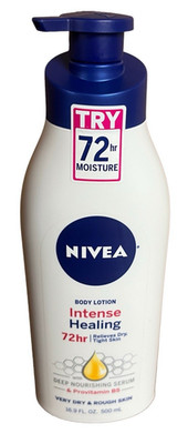 Nivea Intense Healing 72 Hour Body Lotion Very Dry Rough Skin, 16.9 oz Pump