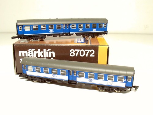 Märklin Mini-Club Spur Z 87072 Personenwagen  2er Set Tegernseebahn Blau in OVP | Zustand: Gebraucht