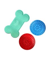 Licking mat for Dogs Cats 3 Pack, Dog Slow Feeder, Lick mat for Dogs