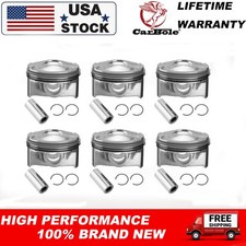 3.0l Engine Piston W Rings For Jaguar Land Rover V6 Supercharged Aj126 Set 6