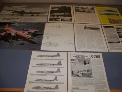 VINTAGE..NAKAJIMA G8N1 VARIANTS..HISTORY/PHOTOS/DETAILS/3-VIEWS..RARE! (785H)