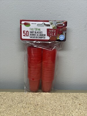 Table Talk  1oz Shot Glasses 50 cups