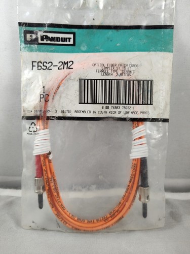 Panduit F6S2-2M2 Optical Fiber Patch Cord Simplex Ceramic 2 Meters - Picture 3 of 5
