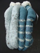 NWT MUK LUKS 2 Pairs Women's Short Cabin Socks One Size Slipper Non-Skid New