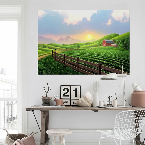 3D Leaf Field 112130 Jerry LoFaro Door Mural