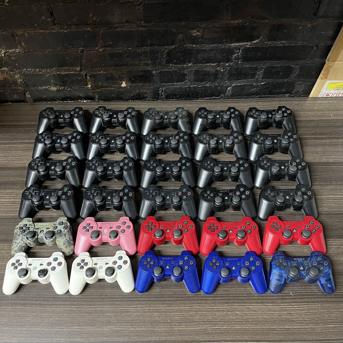 Lot of 30 OEM Official Sony PlayStation PS3 Controllers As Is
