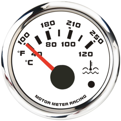 #ad #ad W PRO 52mm 2 1 16quot; Water Temperature Gauge °C °F Red LED Warning Waterproof $32.29