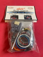 1/25 Model Car Engine Detail Kit Spark Plug Wire Braided Line 3D Parts & More