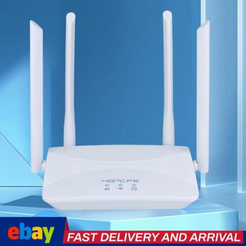 4G WiFi Router with SIM Card Slot 4G Router Modem External Antenna Wide Coverage - Picture 1 of 18